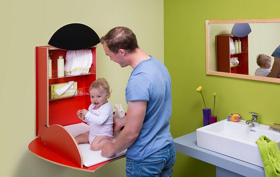 Owo Ladybird Changing Table-Timkid-Contract Furniture Store