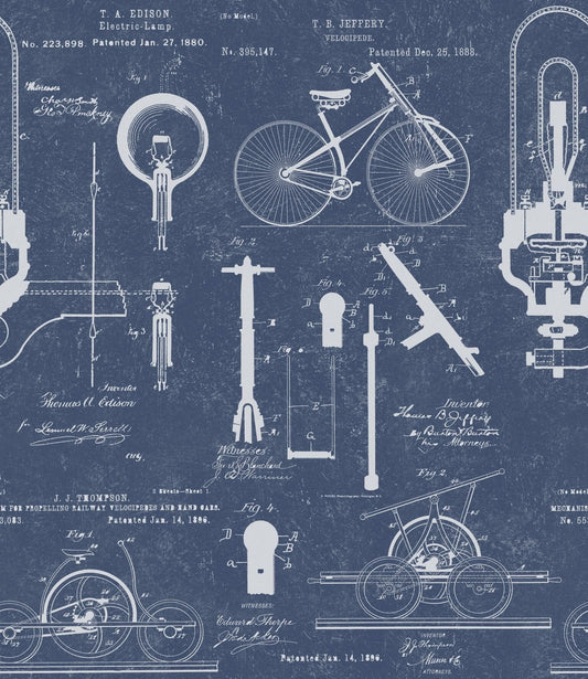 Patents Blue Wallpaper