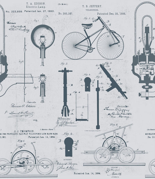 Patents Grey Wallpaper