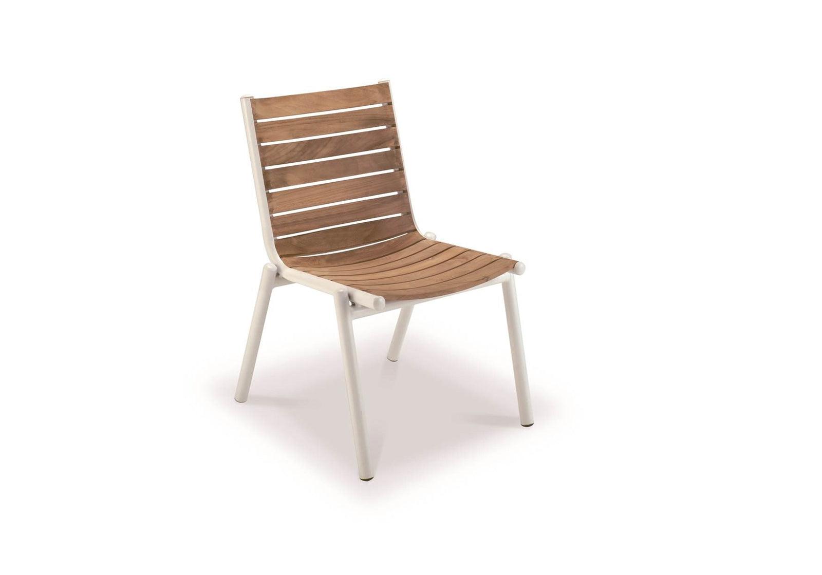 Pilotis Teak Side Chair-Vlaemynck-Contract Furniture Store
