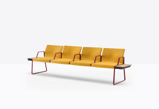 Plural Soft Armrest Bench Unit-Contract Furniture Store for hospitality, leisure & commercial projects