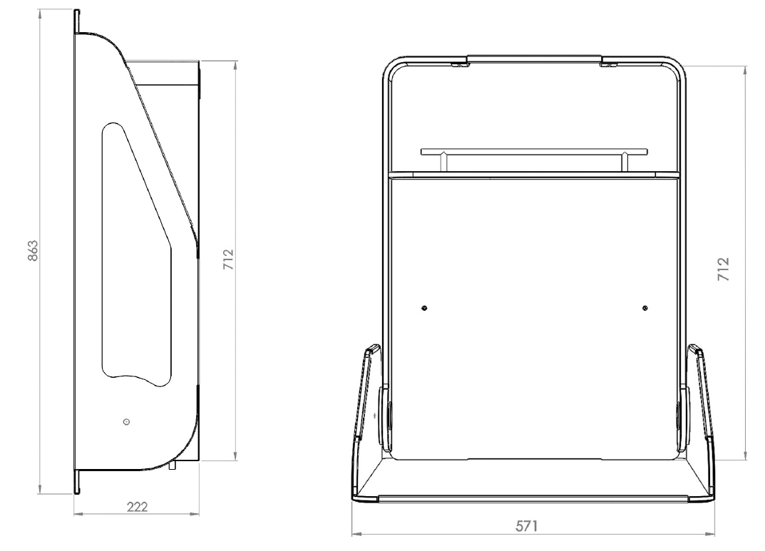 Quattro Changing Table-Contract Furniture Store for hospitality, leisure & commercial projects