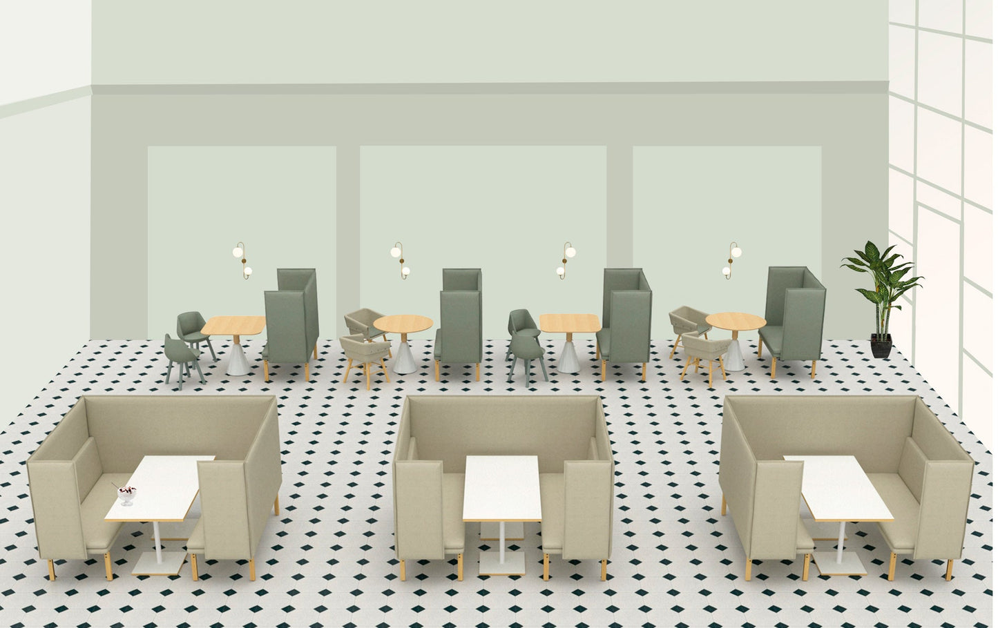 Rew 1S Modular Sofa Unit-Contract Furniture Store for hospitality, leisure & commercial projects