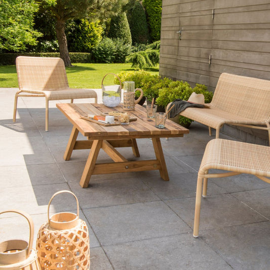 Roma Recycled Teak Coffee Table-Contract Furniture Store for hospitality, leisure & commercial projects