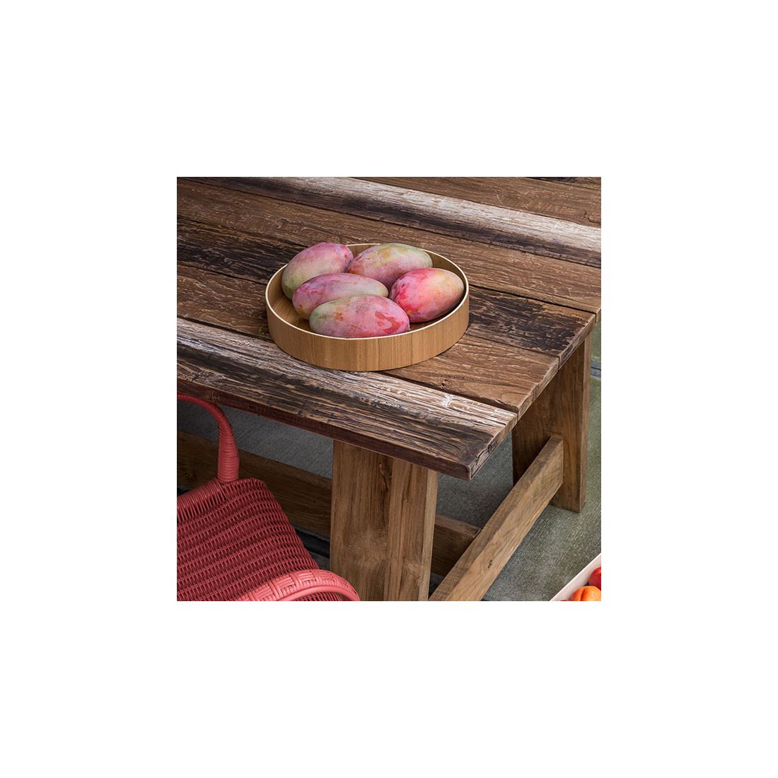 Roma Recycled Teak Dining Table-Contract Furniture Store for hospitality, leisure & commercial projects