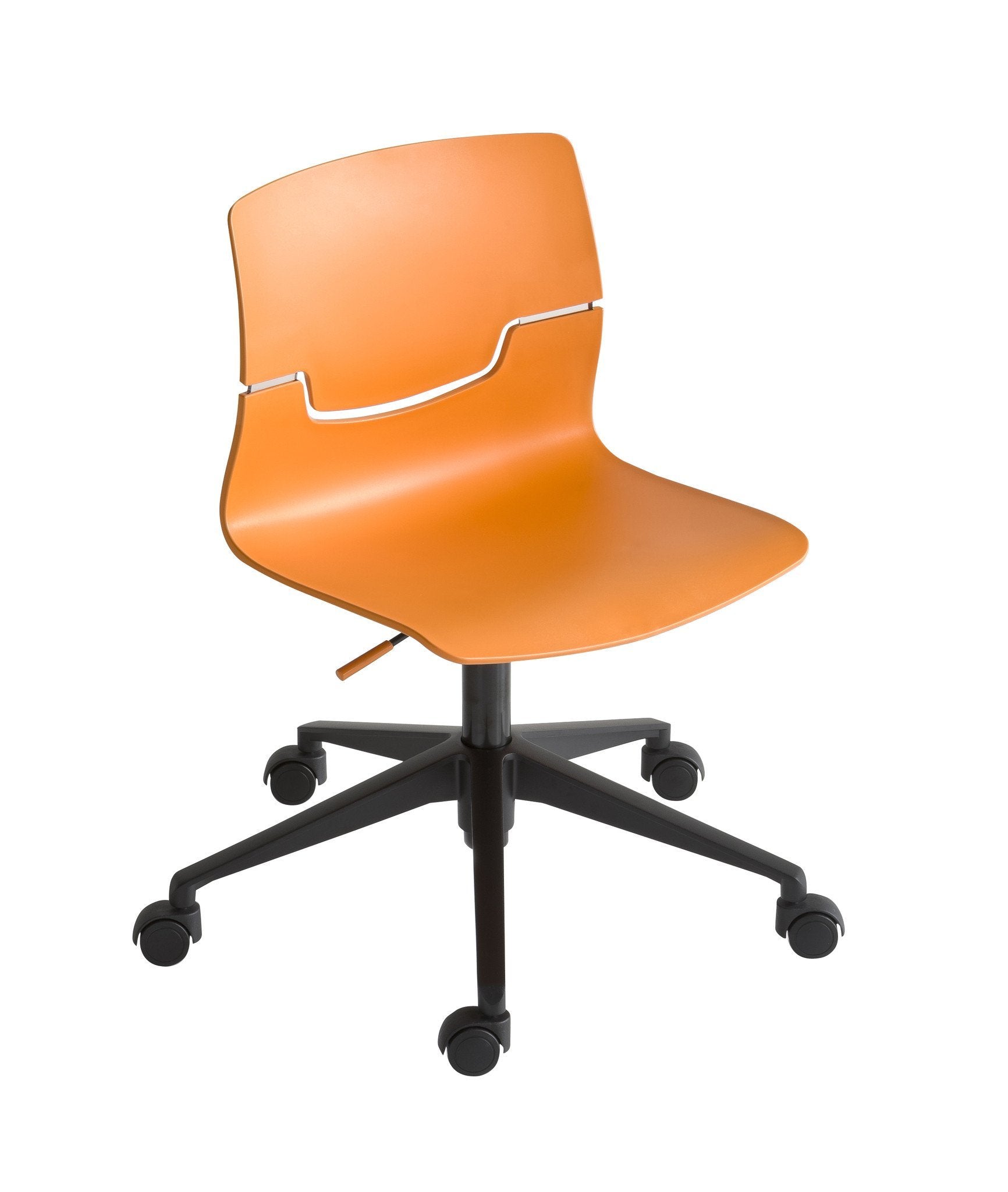 Slot Side Chair c/w Wheels 2-Gaber-Contract Furniture Store