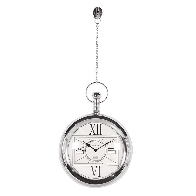Steel E Wall Clock