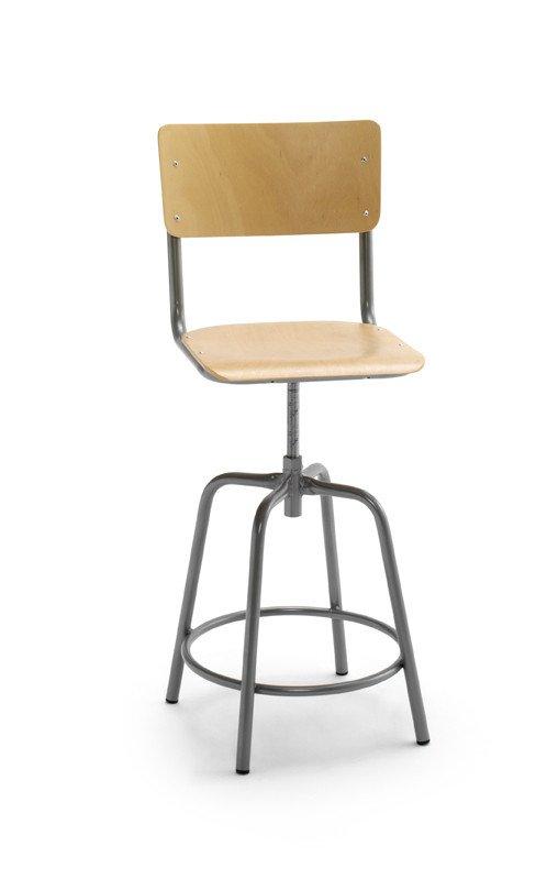 Susy High Stool c/w Adjustable Height & Back-Cignini-Contract Furniture Store