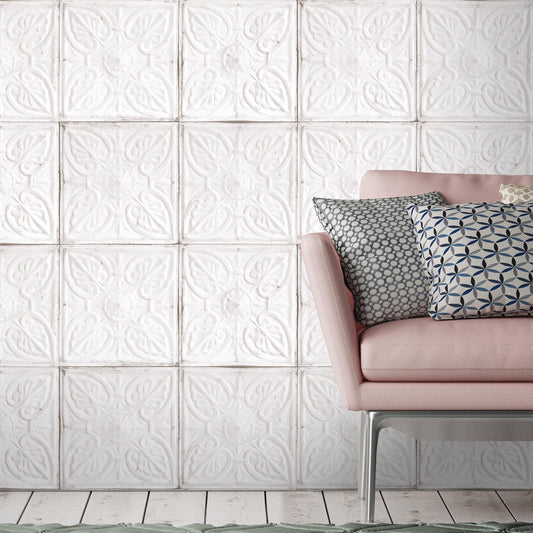 Tin Tiles Wallpaper-Contract Furniture Store for hospitality, leisure & commercial projects