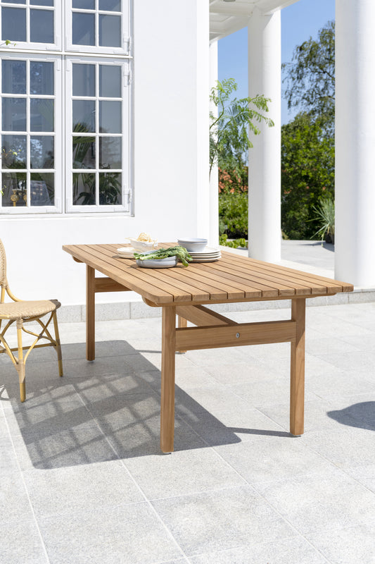 Tobias Teak Rectangular Dining Table-Contract Furniture Store for hospitality, leisure & commercial projects