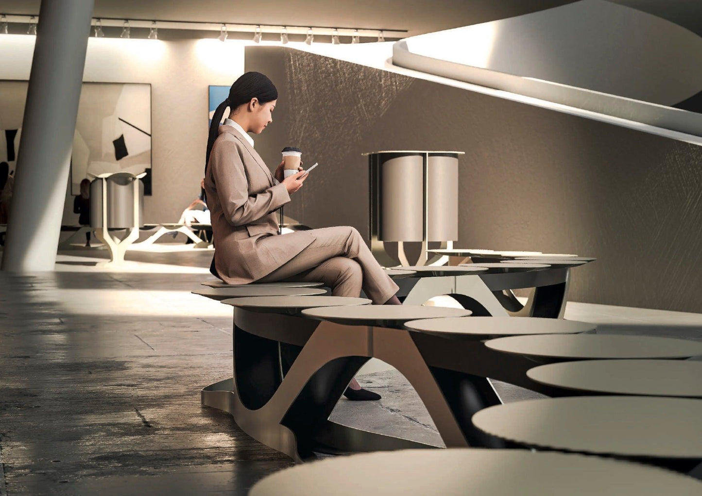 Tralcio Bench-Contract Furniture Store for hospitality, leisure & commercial projects