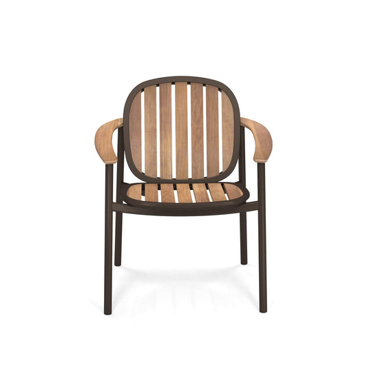 Twins 6041 Alu-Teak Armchair-Contract Furniture Store for hospitality, leisure & commercial projects