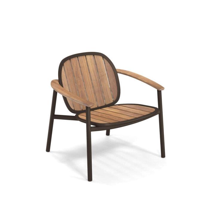Twins 6042 Alu-Teak Lounge Chair-Emu-Contract Furniture Store