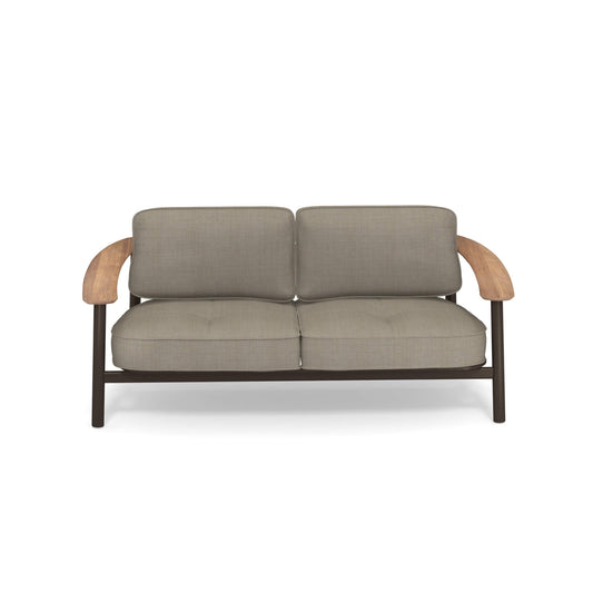 Twins 6045 Alu-Teak 2-Seater Sofa-Contract Furniture Store for hospitality, leisure & commercial projects