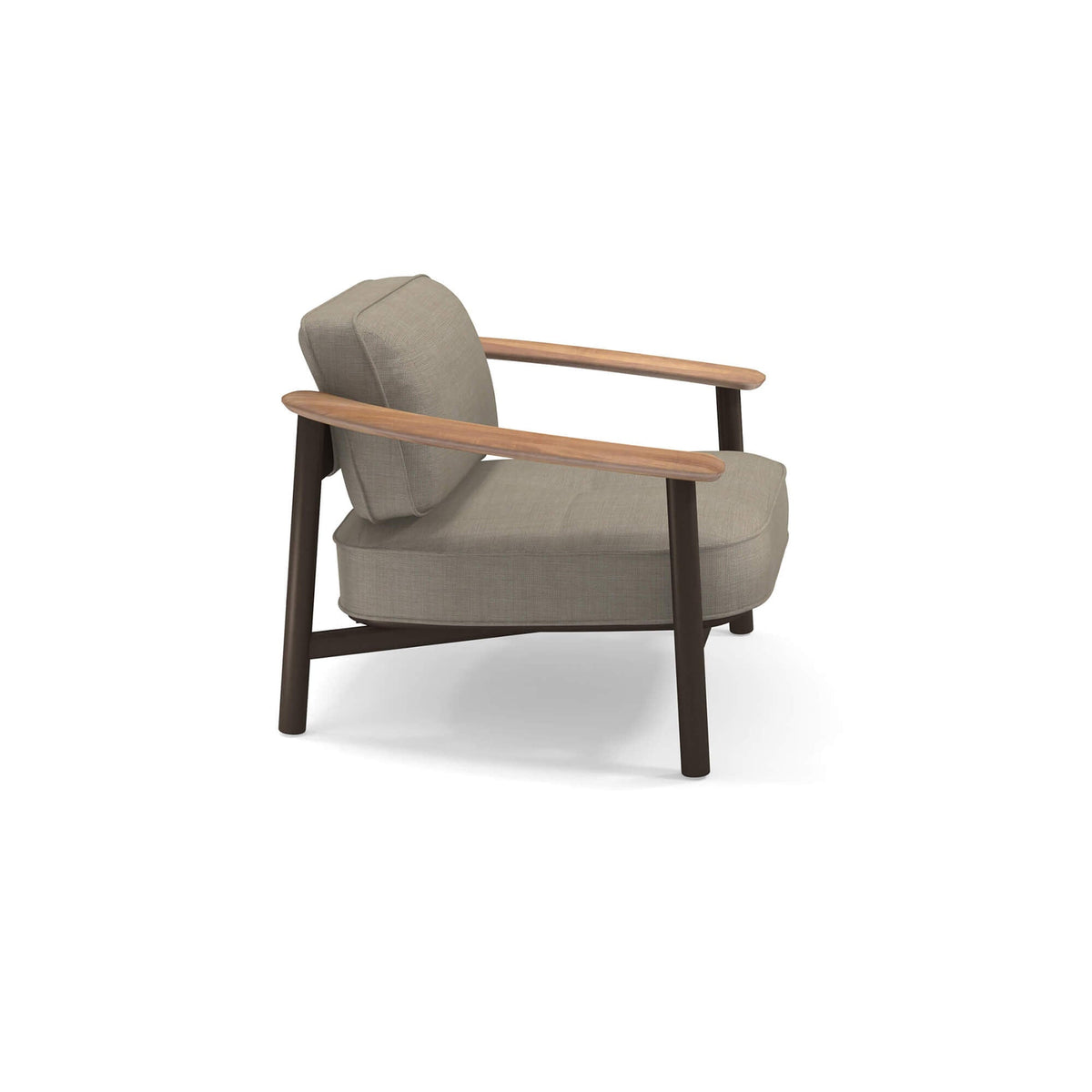 Twins 6045 Alu-Teak Lounge Chair-Emu-Contract Furniture Store