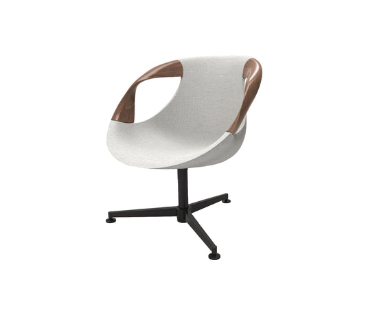 Up 917 Wooden Arms Lounge Chair