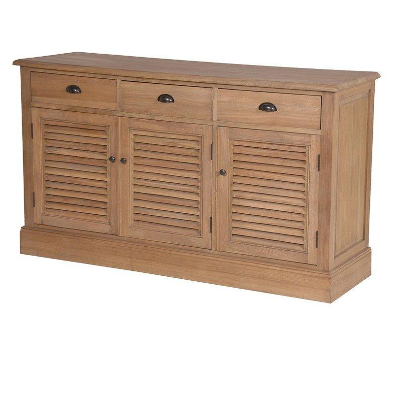 Weathered Louvred Sideboard-Coach House-Contract Furniture Store