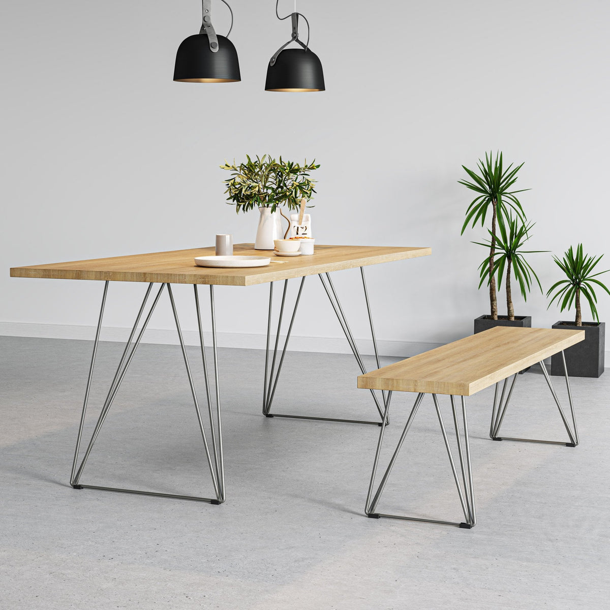 Wire Frame Leg Dining Base-Hairpin-Contract Furniture Store