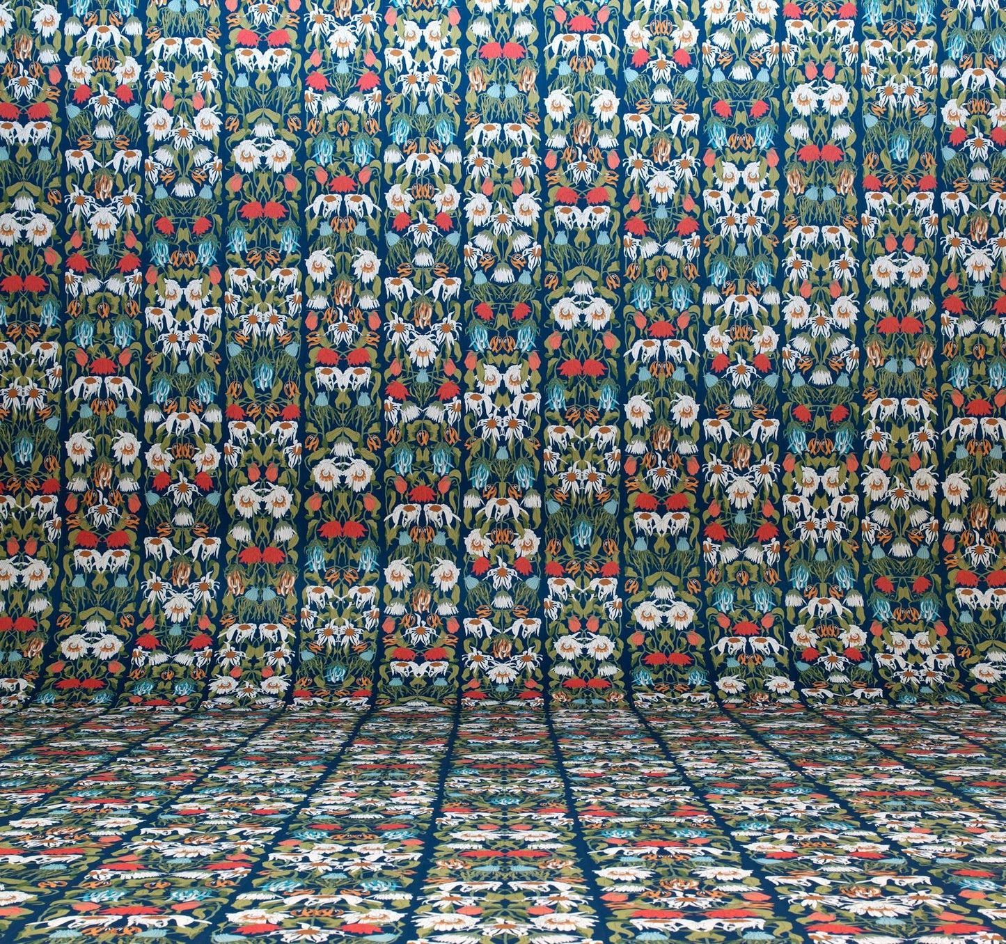 Withered Flowers Colour Wallpaper-Contract Furniture Store for hospitality, leisure & commercial projects