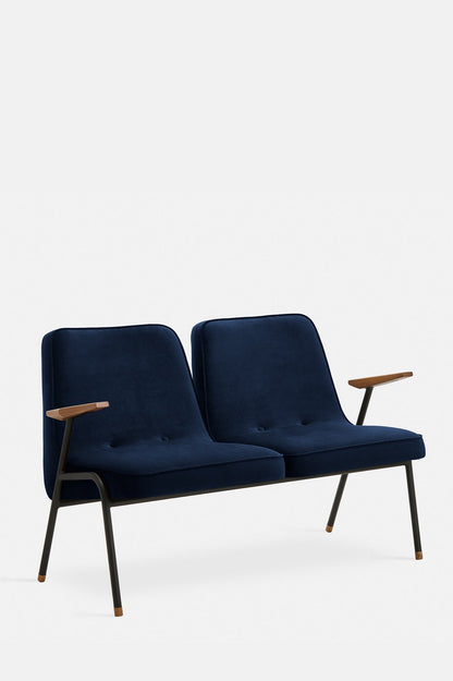 366 Metal Two-Seater Bench-Contract Furniture Store for hospitality, leisure & commercial projects