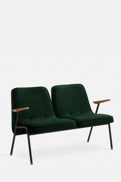 366 Metal Two-Seater Bench-Contract Furniture Store for hospitality, leisure & commercial projects