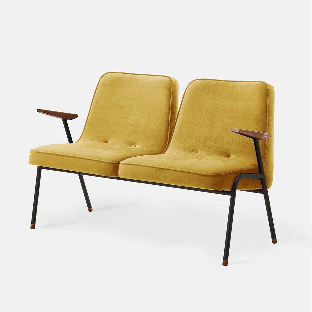 366 Metal Two-Seater Bench-Contract Furniture Store for hospitality, leisure & commercial projects