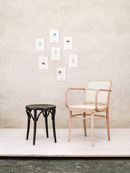 60 Upholstered Low Stool