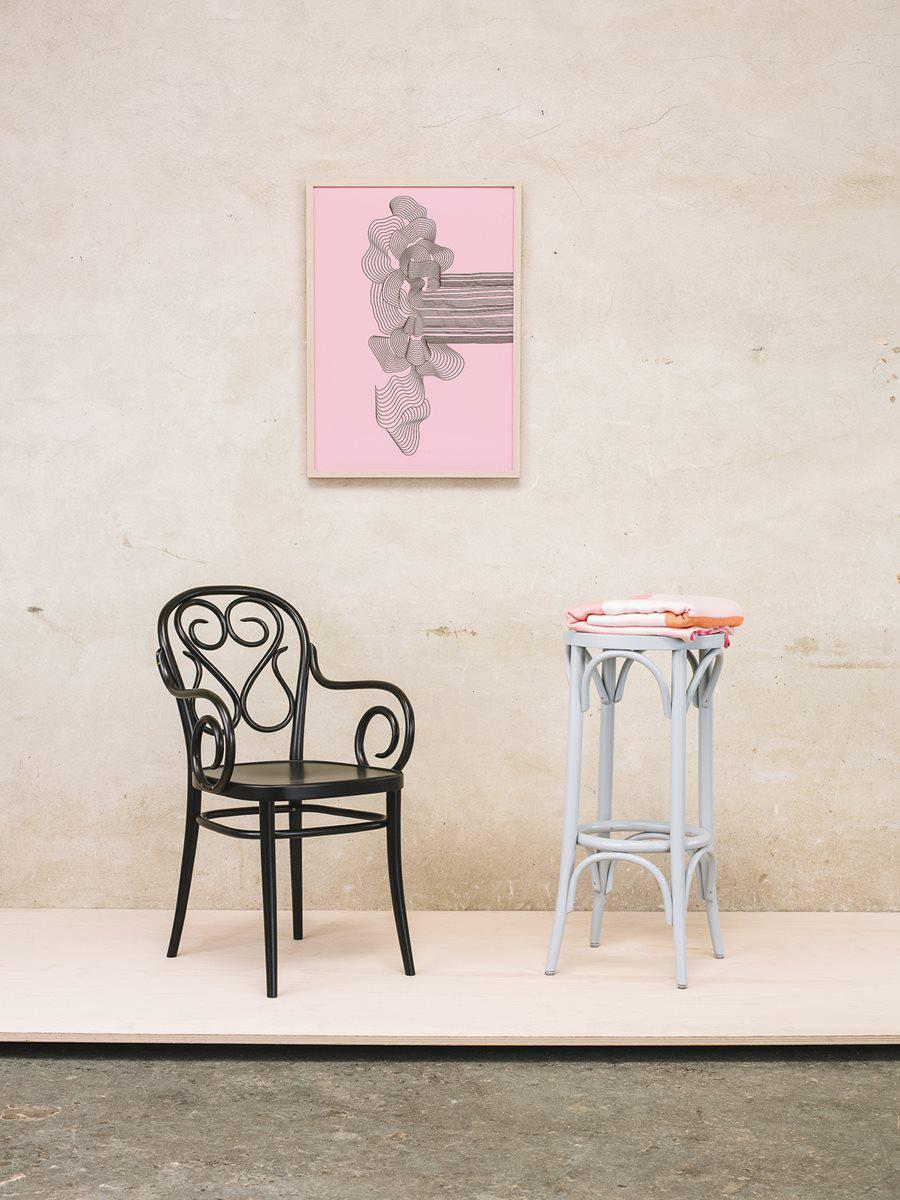 73 Upholstered High Stool