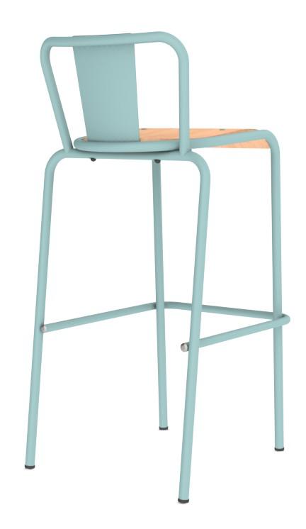 786B Wood High Stool-Contract Furniture Store for hospitality, leisure & commercial projects