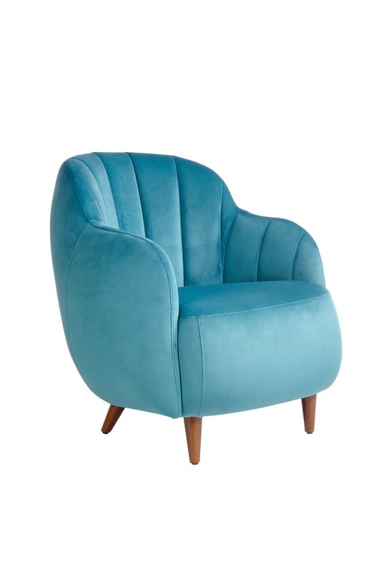 Glamour Flute Wood Lounge Chair
