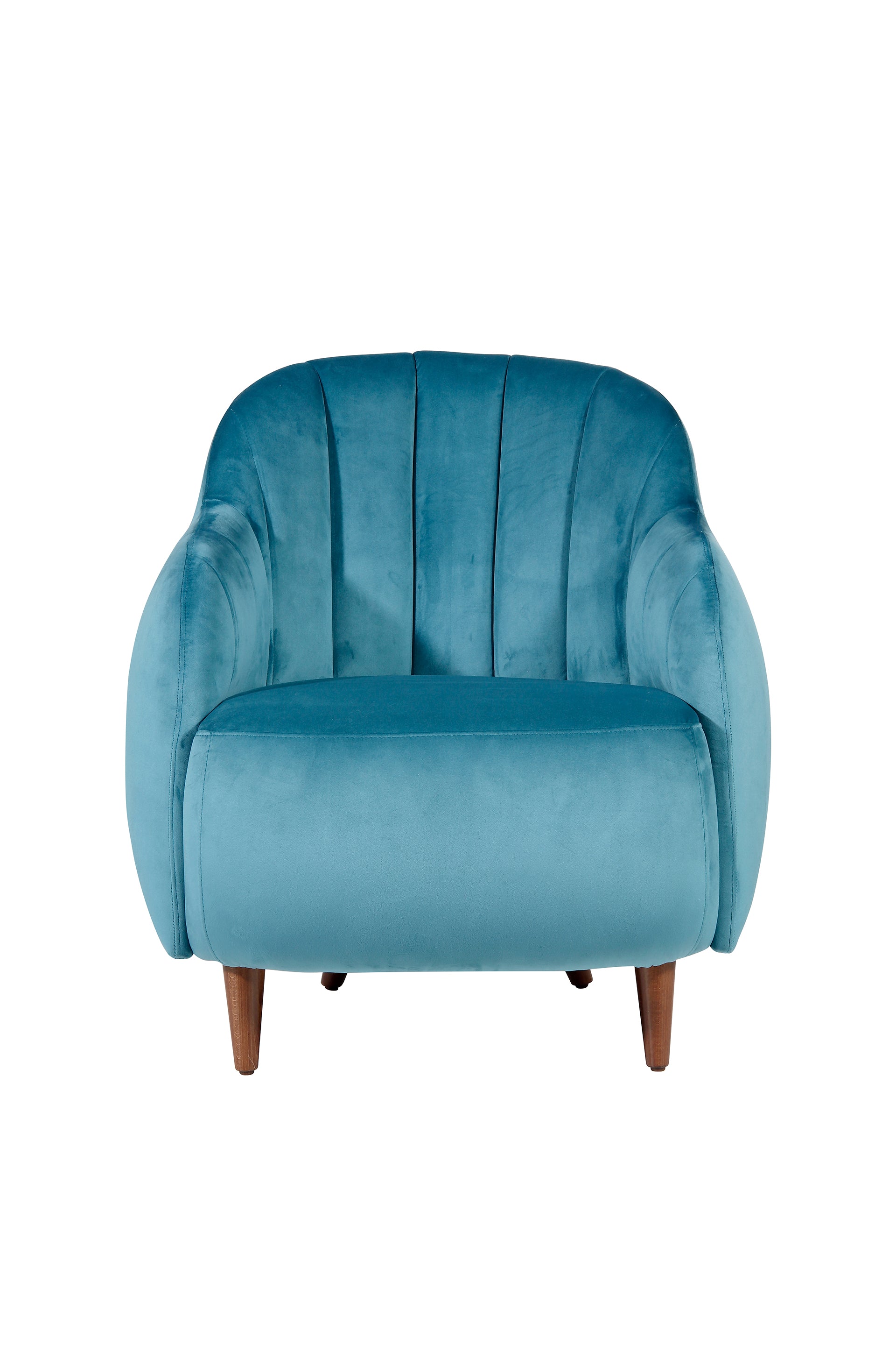 Glamour Flute Wood Lounge Chair