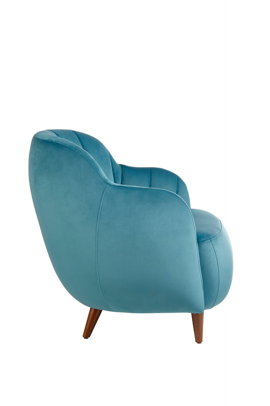Glamour Flute Wood Lounge Chair