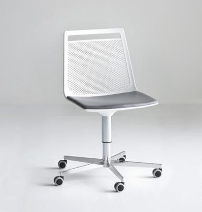 Akami Side Chair c/w Wheels-Gaber-Contract Furniture Store