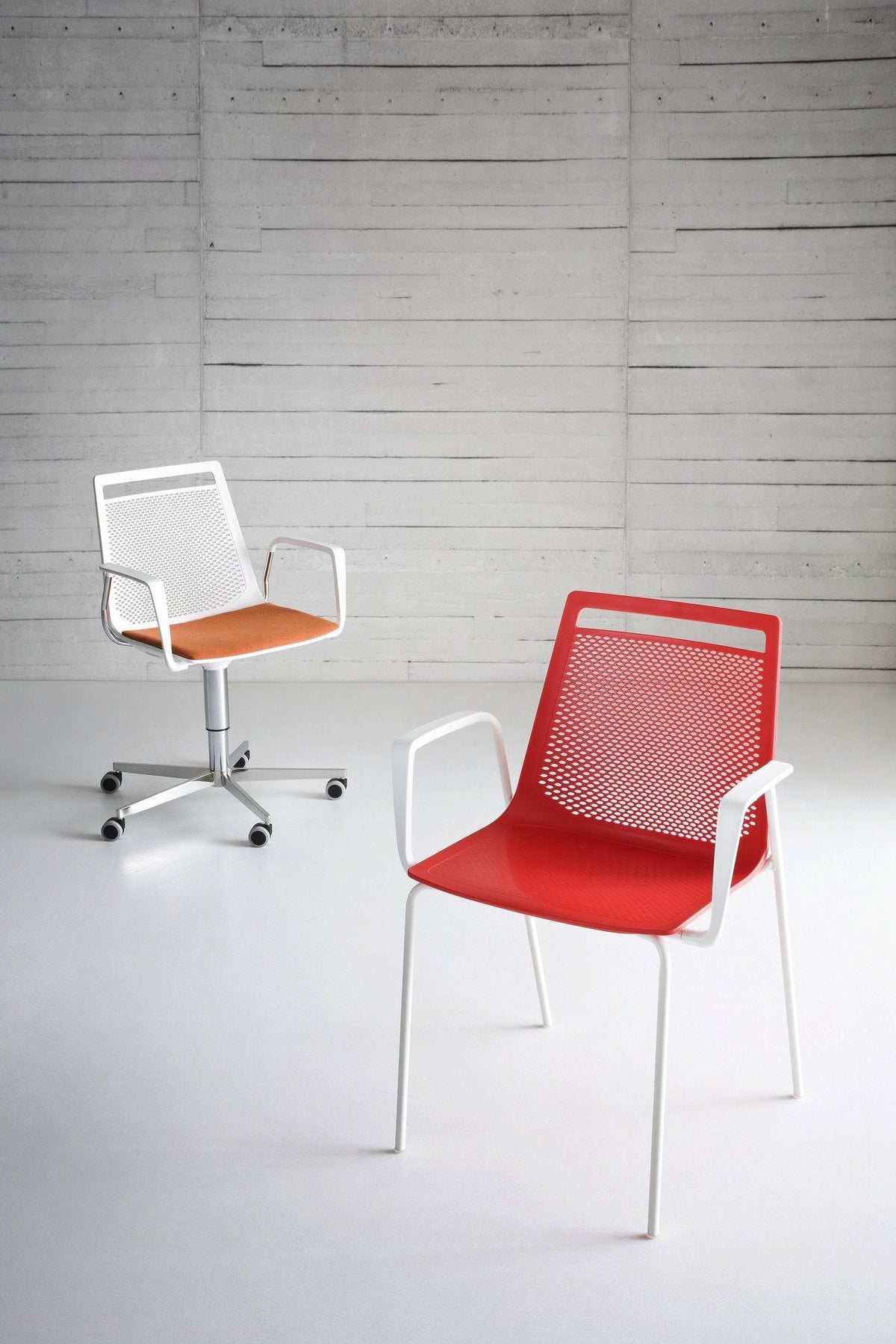 Akami Side Chair c/w Wheels-Gaber-Contract Furniture Store