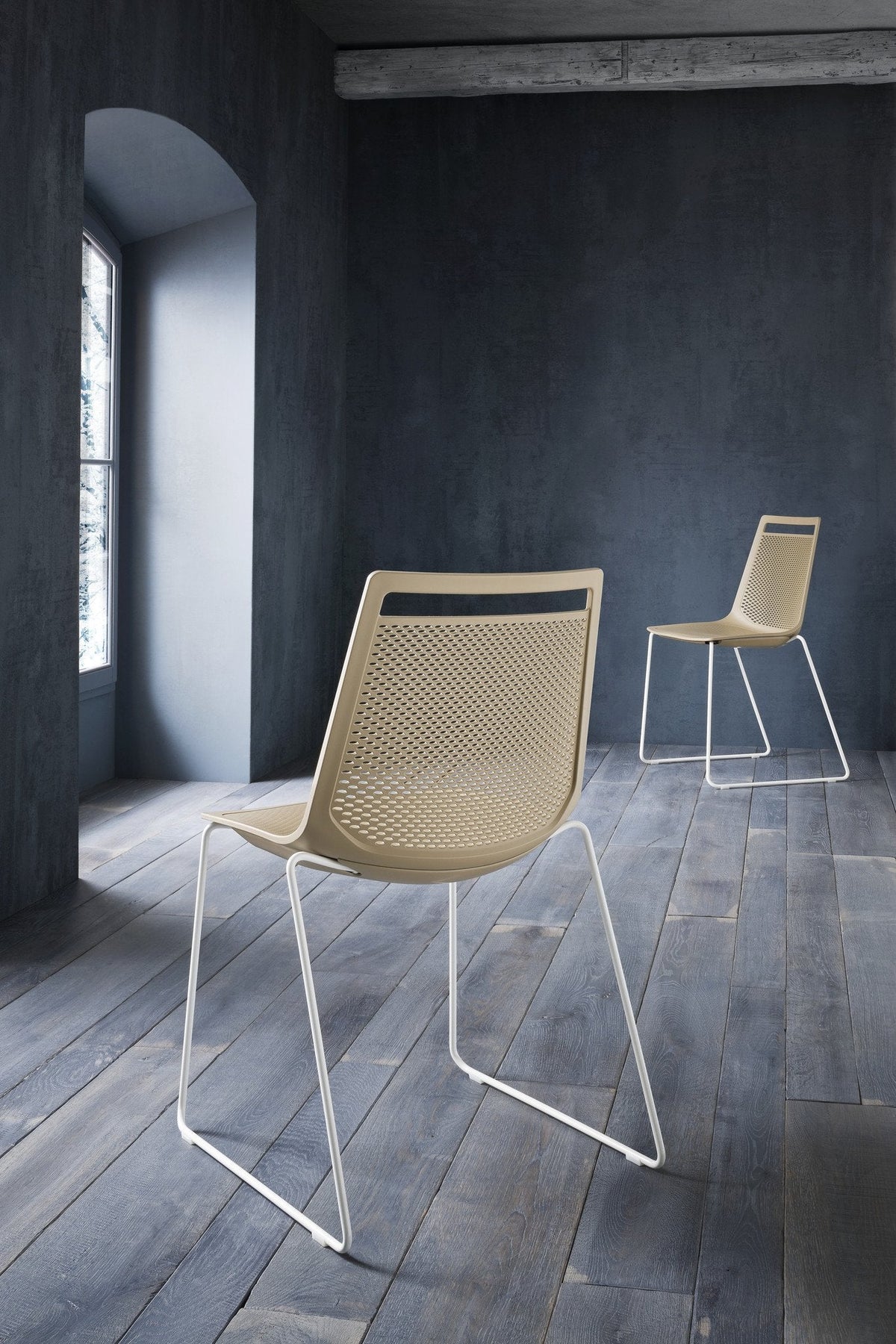 Akami Side Chair c/w Sled Legs-Gaber-Contract Furniture Store