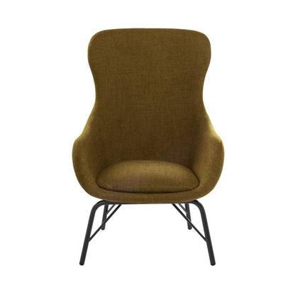 Alisha Metal BE01 Bergère Wing Chair-Contract Furniture Store for hospitality, leisure & commercial projects