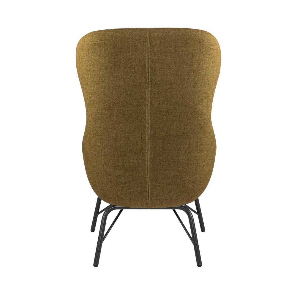 Alisha Metal BE01 Bergère Wing Chair-Contract Furniture Store for hospitality, leisure & commercial projects