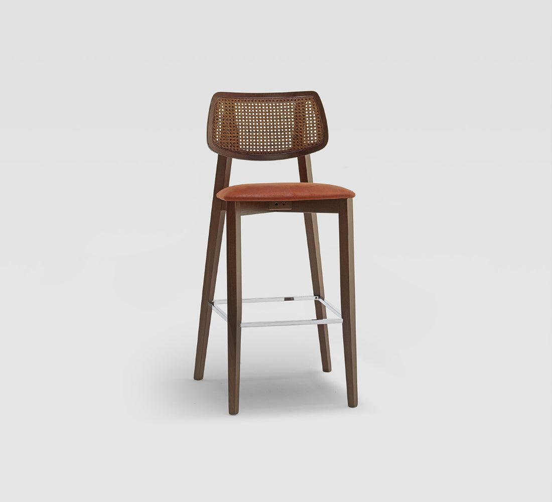Alma Cane High Stool-Contract Furniture Store for hospitality, leisure & commercial projects
