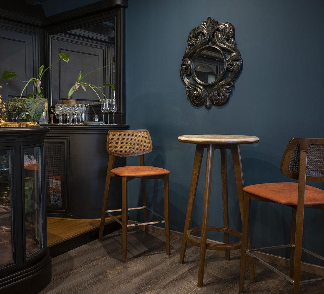 Alma Cane High Stool-Contract Furniture Store for hospitality, leisure & commercial projects