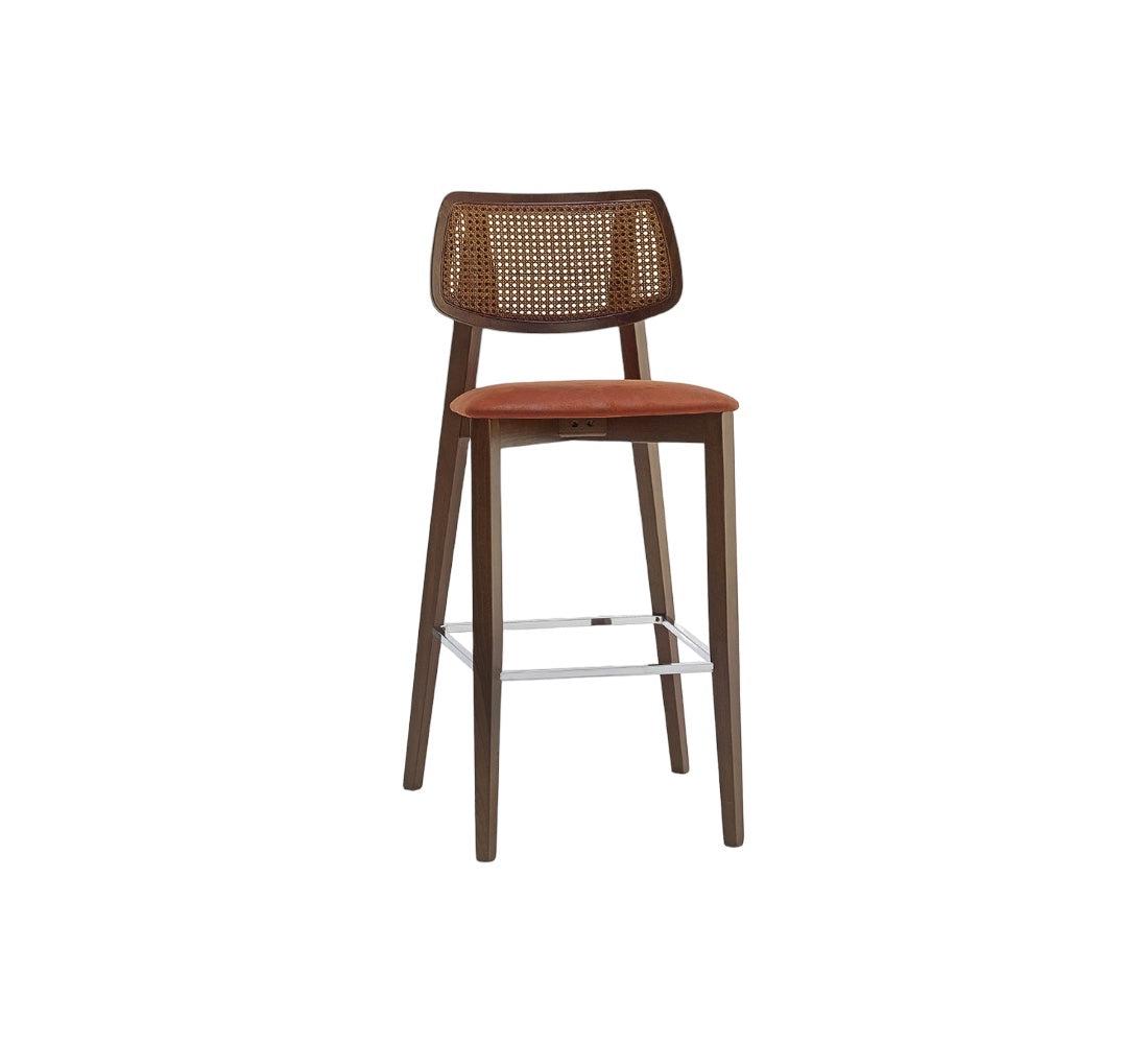 Alma Cane High Stool-Contract Furniture Store for hospitality, leisure & commercial projects