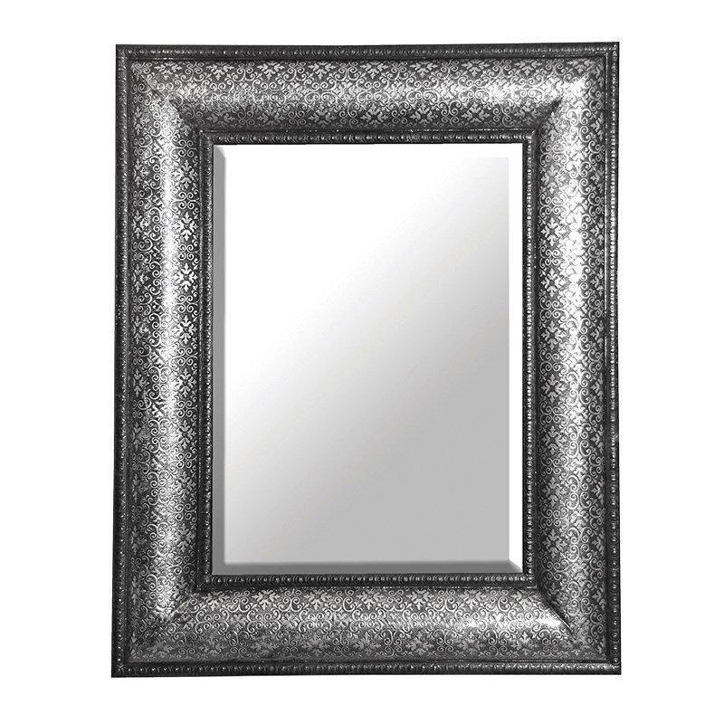 Antique Silver Embossed Large Mirror