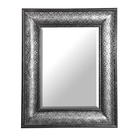 Antique Silver Embossed Large Mirror
