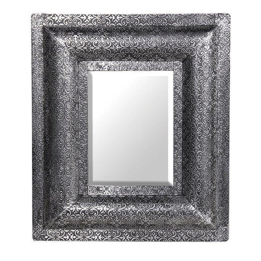 Antique Silver Embossed Mirror