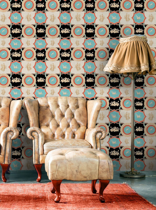 Apodyterium Taupe Wallpaper