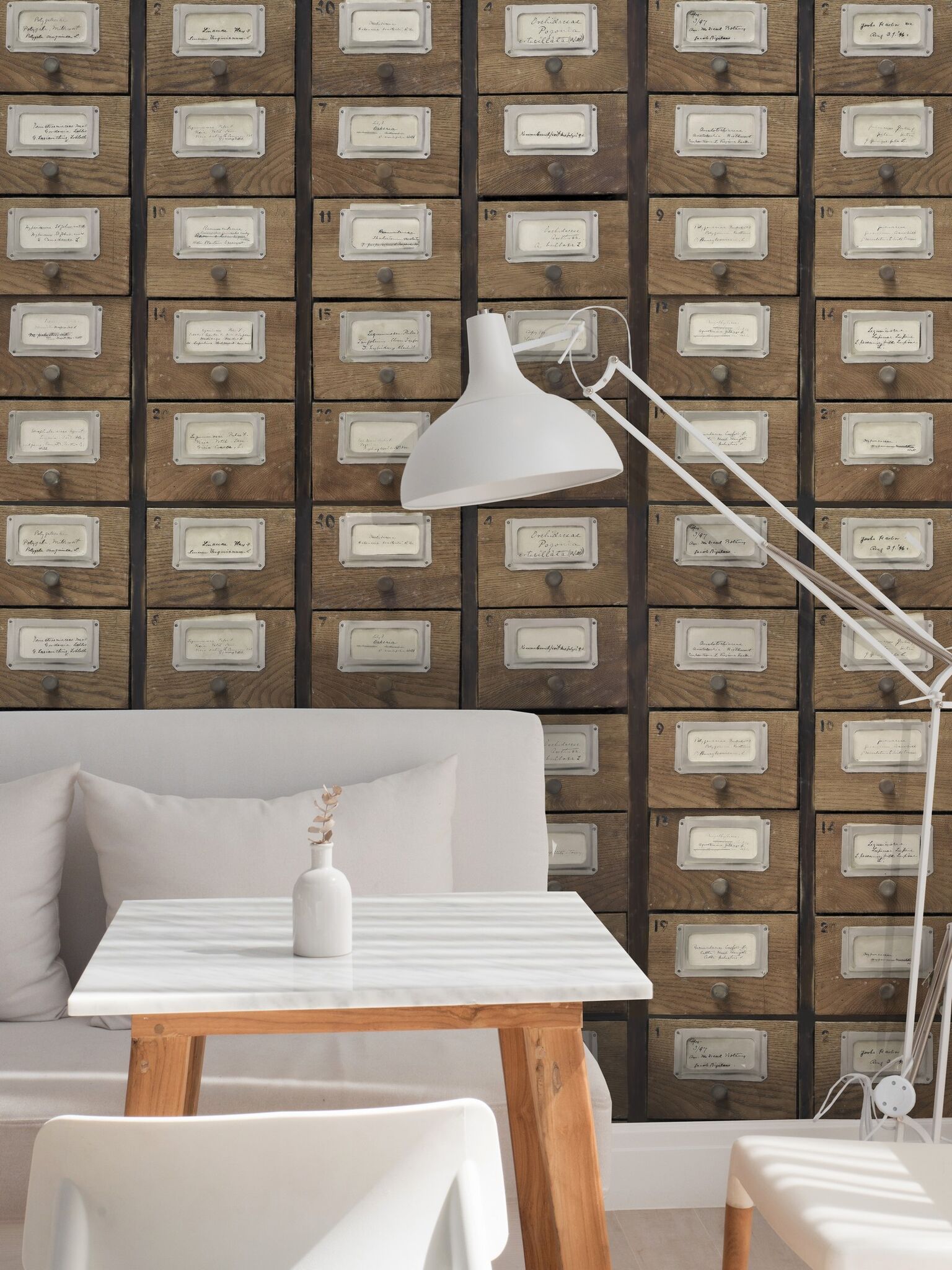 Apothecary Neutral Wallpaper
