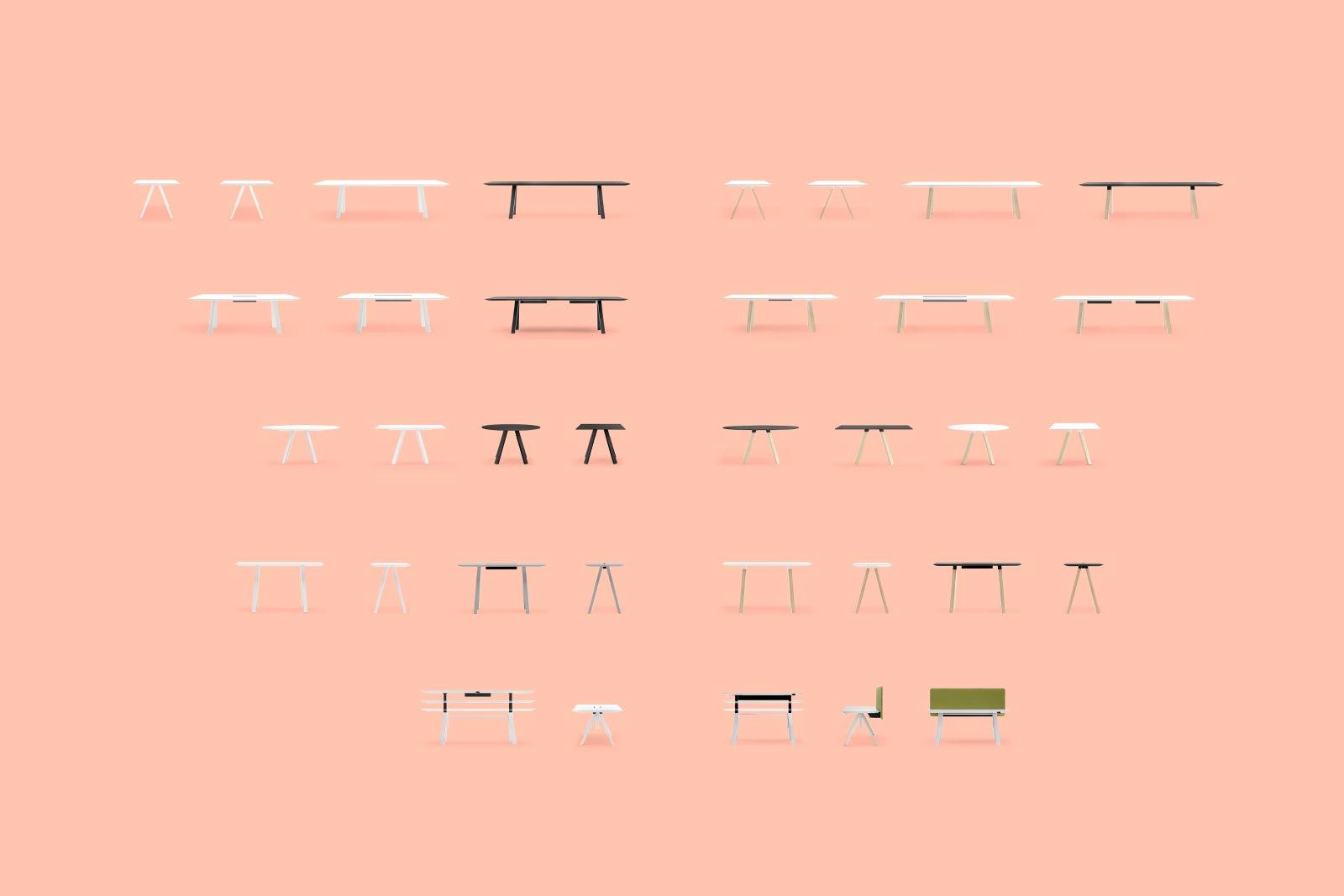 Arki-Table Adj Desk-Contract Furniture Store for hospitality, leisure & commercial projects