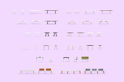 Arki-Table Arkw9 Workstation Wood-Contract Furniture Store for hospitality, leisure & commercial projects