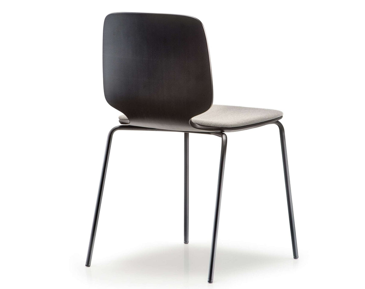 Babila Wood Side Chair c/w Metal Legs-Pedrali-Contract Furniture Store