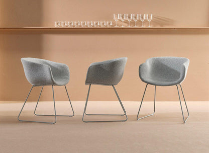 Bai Sled Uph Armchair-Contract Furniture Store for hospitality, leisure & commercial projects