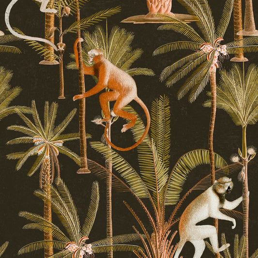 Barbados Anthracite Wallpaper